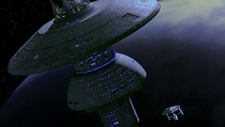 schwarz und lila LED-Licht, Star Trek, HD-Hintergrundbild