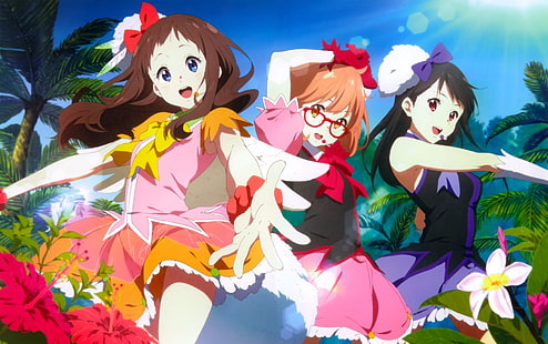 Anime, Beyond the Boundary, Ai Shindou, Mirai Kuriyama, Mitsuki Nase, Sfondo HD HD wallpaper