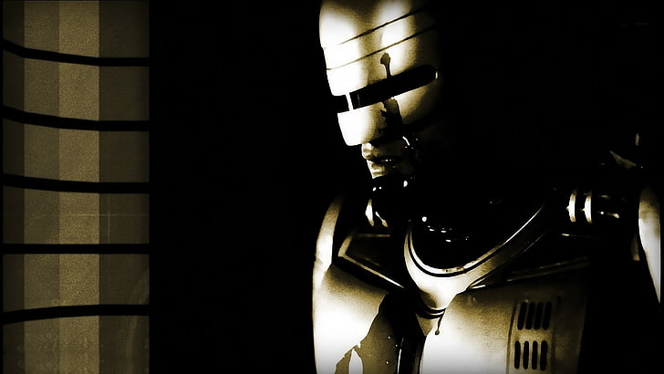 RoboCop, robot, cyborg, dzieła sztuki, filmy, Tapety HD