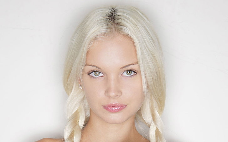 cabelo loiro feminino, adultos, Franziska Facella, HD papel de parede