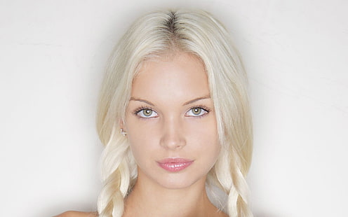 cheveux blonds de femme, adultes, Franziska Facella, Fond d'écran HD HD wallpaper