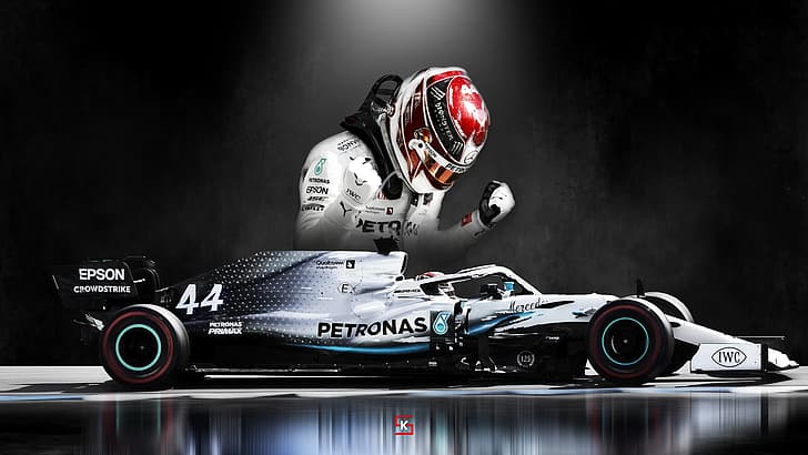 Formula 1, Mercedes-Benz, Mercedes F1, Lewis Hamilton, Mercedes AMG Petronas, IWC, Wallpaper HD