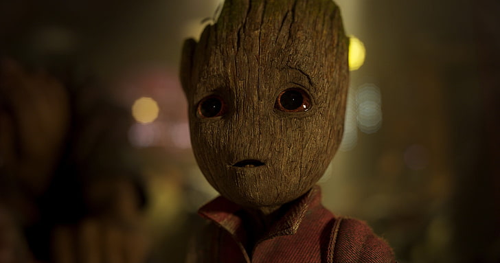 Marvel baby Groot, Groot, Marvel Cinematic Universe, Guardians of the Galaxy, movies, Guardians of the Galaxy Vol. 2, HD wallpaper