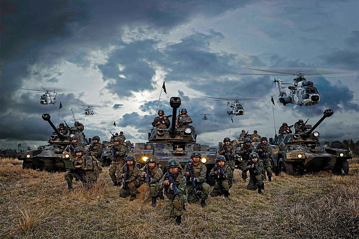 char militaire gris, Mexique, armée mexicaine, Ejercito Mexicano, char, hélicoptères, militaire, hommes, soldat, véhicule, symbole phallique, Fond d'écran HD