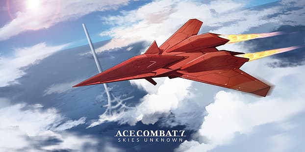 повторение, Научная фантастика, Ace Combat 7, Ace Combat, самолеты, HD обои HD wallpaper