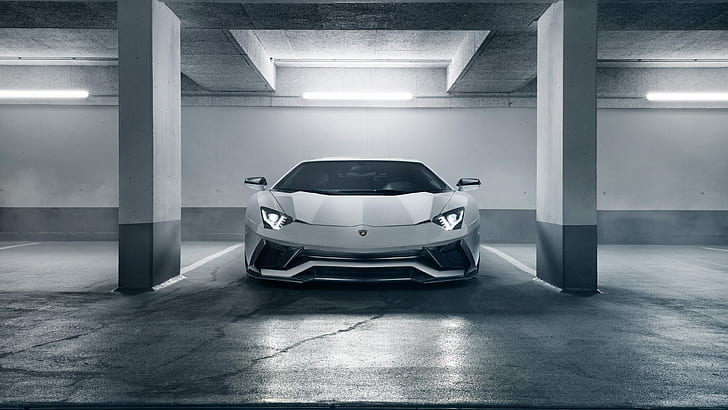 Lamborghini, supercar, front view, 2018, Novitec Torado, Aventador S, HD wallpaper