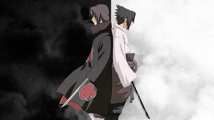 uchiha sasuke naruto shippuden uchiha itachi 1366x768 Anime Naruto HD Art, Naruto: Shippuden, Uchiha Sasuke, HD tapet