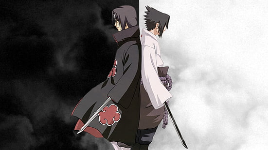 uchiha sasuke naruto shippuden uchiha itachi 1366x768 Anime Naruto HD Art, Naruto: Shippuden, Uchiha Sasuke, HD tapet HD wallpaper