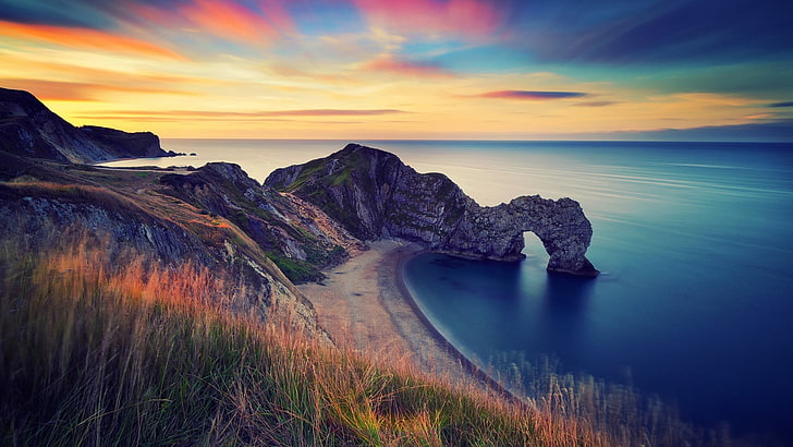 Gewässer, Natur, Landschaft, Durdle Door, England, Küste, Meer, HD-Hintergrundbild
