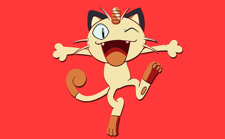 Pokimon Mew, illustration de Pokemon Meowth, Aero, Clipart vectoriel, Fond d'écran HD