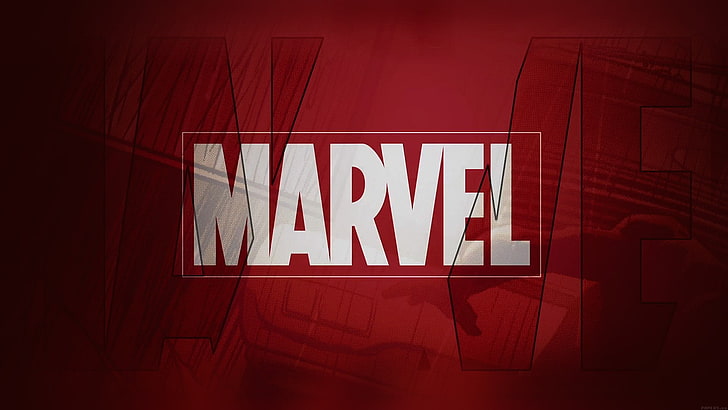 Лого на Marvel, Marvel Comics, типография, лого, HD тапет