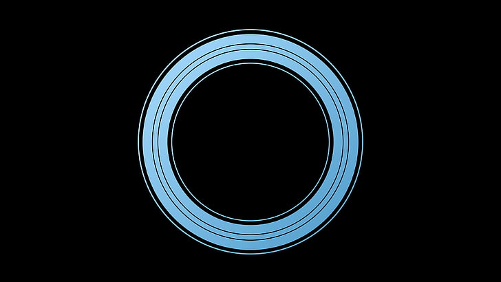 iPhone XS تجمع دائري ، أزرق ، 4K، خلفية HD
