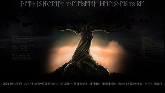 asatru, Yggdrasil, nordische Mythologie, HD-Hintergrundbild HD wallpaper