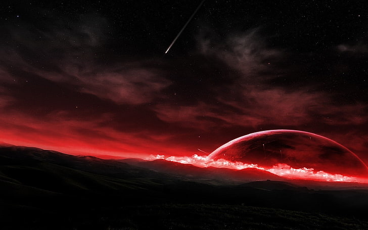 วอลล์เปเปอร์ดิจิตอลพระจันทร์สีแดงธรรมชาติ, วอลล์เปเปอร์ HD