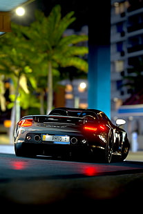 Porsche Carrera GT, Порше Каррера, Порше, спорткар, суперкар, гонки, свет, HD обои HD wallpaper