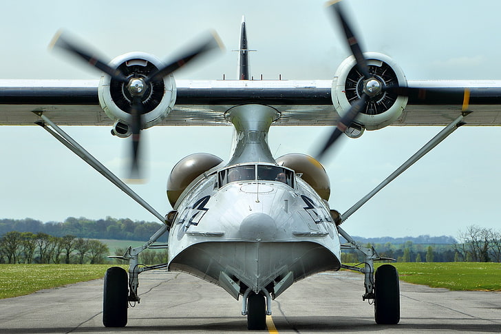 vehicle, aircraft, airplane, star engine, Consolidated PBY Catalina, HD wallpaper