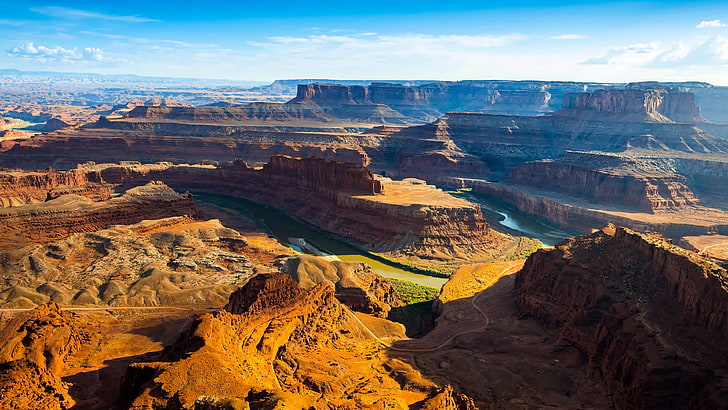 Изгиб подковы, Аризона, природа, пейзаж, каньон, Гранд-Каньон, пустыня, HD обои