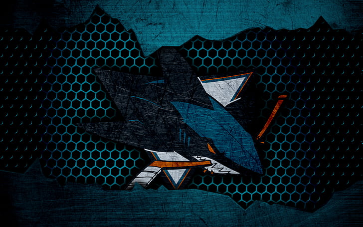 Hokej, San Jose Sharks, Godło, Logo, NHL, Tapety HD