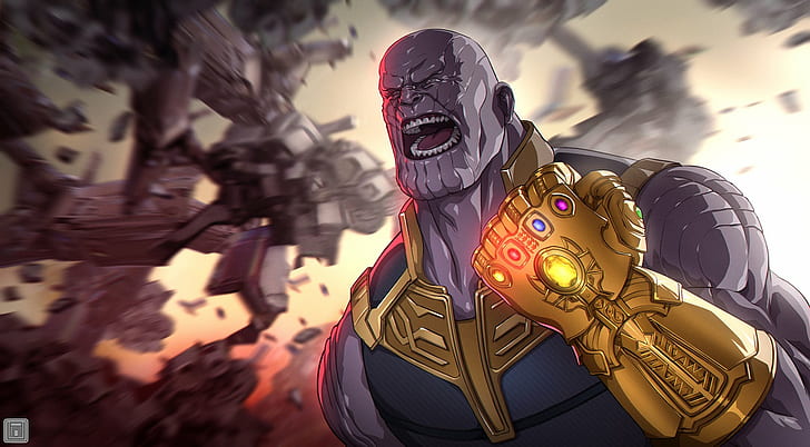 Thanos, Marvel Comics, Os Vingadores, Vingadores Guerra Infinita, HD papel de parede
