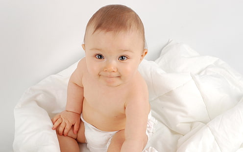 Sorriso de bebê fofo, fofo, bebê, sorriso, HD papel de parede HD wallpaper