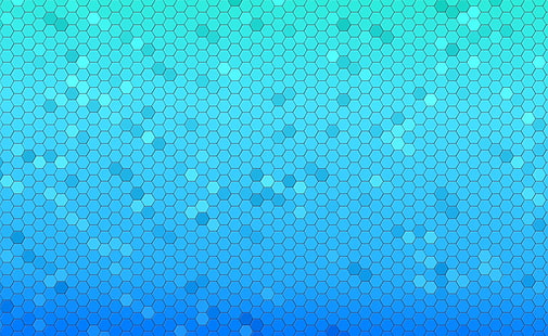 Niebieskie Haxagons Pattern, niebiesko-biała tapeta o strukturze plastra miodu, Aero, Wzory, Niebieski, Wzór, Haxagons, Tapety HD HD wallpaper
