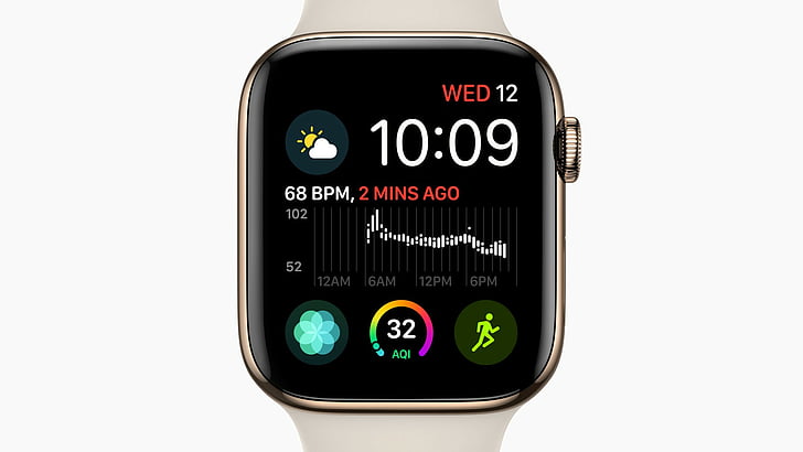 Apple Watch Series 4、ゴールド、Apple 2018年9月イベント、 HDデスクトップの壁紙