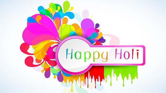 warna, warna, festival, hindu, holi, liburan, india, musim semi, Wallpaper HD HD wallpaper