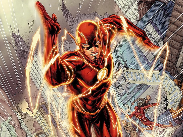 Flash, супергерой, DC Comics, HD тапет