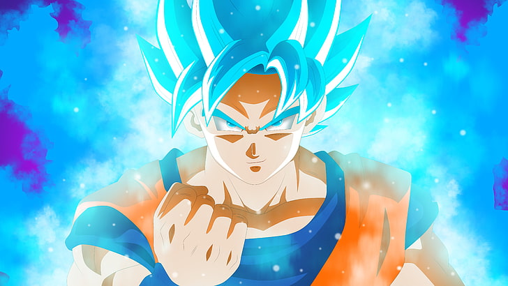Dragon Ball Super, Son Goku, Super Saiyajin Blue, Super Saiyan Blue, Dragon Ball, HD wallpaper