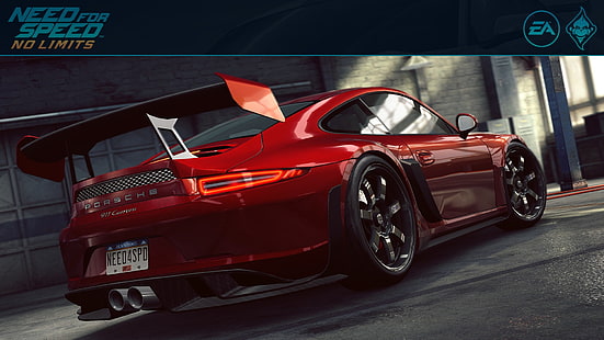 модель для литья под давлением красного и черного купе, Need for Speed: No Limits, видеоигры, автомобиль, автомобиль, гаражи, Porsche 911 Carrera S, тюнинг, Need for Speed, HD обои HD wallpaper