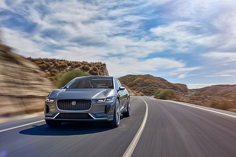 електрически автомобили, Jaguar I-pace, LA Auto Show 2016, сув, HD тапет HD wallpaper