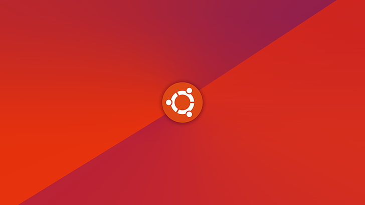 Ubuntu logo, Ubuntu, operating system, logo, HD wallpaper