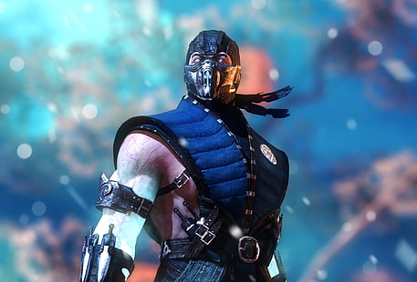 Mortal Kombat, 닌자, Sub-Zero, 팬 아트, Mortal Kombat X의 Sub Zero, HD 배경 화면 HD wallpaper