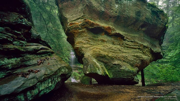 Old Mans Cave Area, Hocking Hills S.P., Logan, Ohio, Nature, HD wallpaper