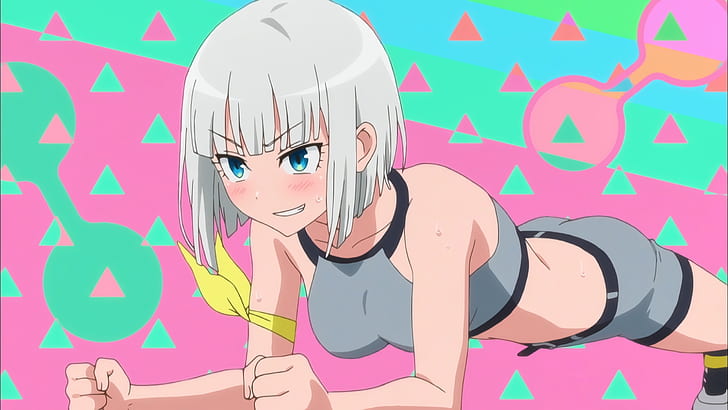Anime, quão pesados ​​são os halteres que você levanta?, HD papel de parede