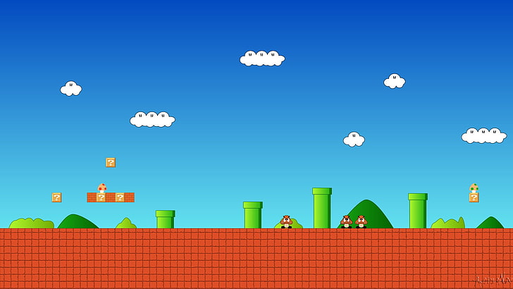 Mario, Super Mario Bros., Fond d'écran HD