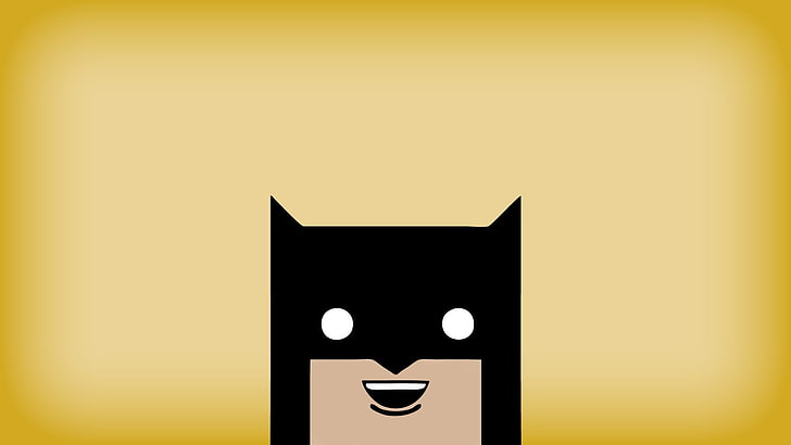LEGO Batman цифровые обои, Бэтмен, минимализм, простой фон, цифровое искусство, HD обои