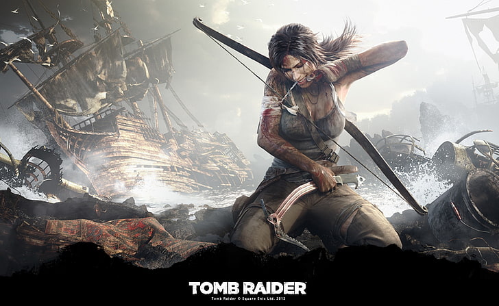 Tomb Raider Survivor (2013), обои Tomb Raider, Игры, Tomb Raider, видеоигра, lara croft, офигенно, концепт-арт, игры, 2013, выживший, день первый, HD обои