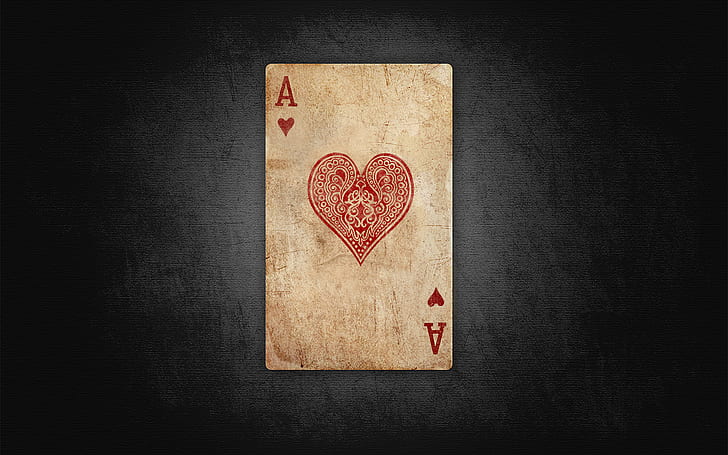 ace, cards, poker, retro, HD wallpaper