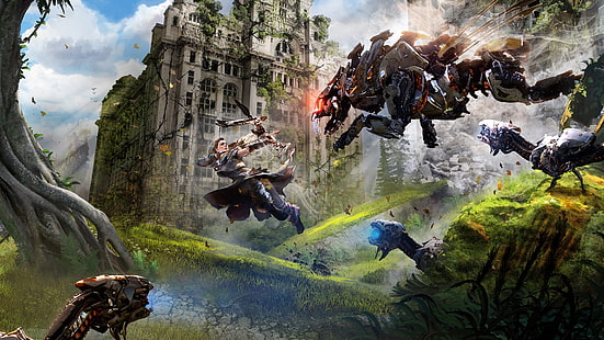 Videospiele, Natur, Aloy (Horizon: Zero Dawn), Horizon: Zero Dawn, HD-Hintergrundbild HD wallpaper