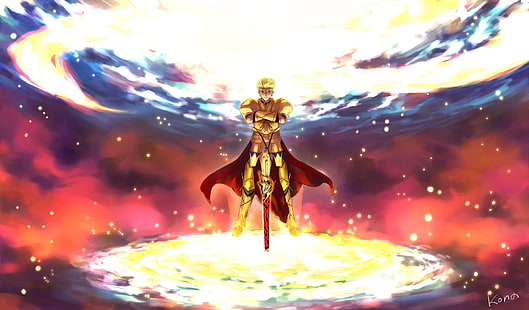 Tapeta Archer Gilgamesz z Fate, seria Fate, Fate / Grand Order, Gilgamesz (seria Fate), Tapety HD HD wallpaper