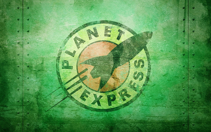Planet Express-logotyp, filmen, serien, Futurama, tecknad film, Planet Express, HD tapet