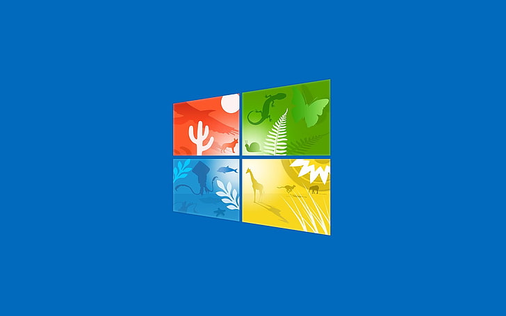 Windows, Windows 10, лого, HD тапет