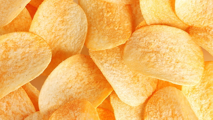 potato chips, potato, chips, snack, HD wallpaper
