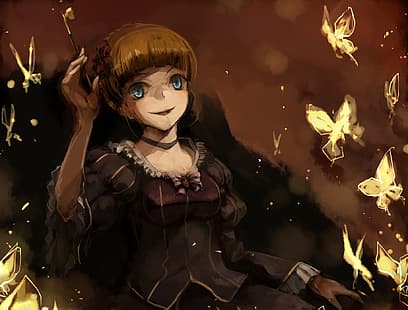 Umineko no Naku Koro ni, Beatrice (Umineko no Naku Koro ni), Schmetterlinge, HD-Hintergrundbild HD wallpaper