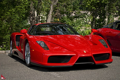 Autos, Enzo, Ferrari, Italien, Rot, Rouge, Supercars, HD-Hintergrundbild HD wallpaper