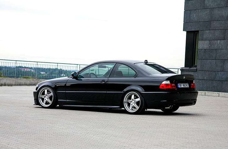 BMW E46 M3, bmw, E46, M3, Tuning, stance, HD wallpaper