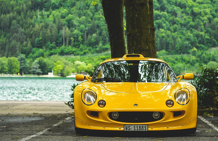yellow, sports car, Lotus Exige, Lotus Exige S1, HD wallpaper