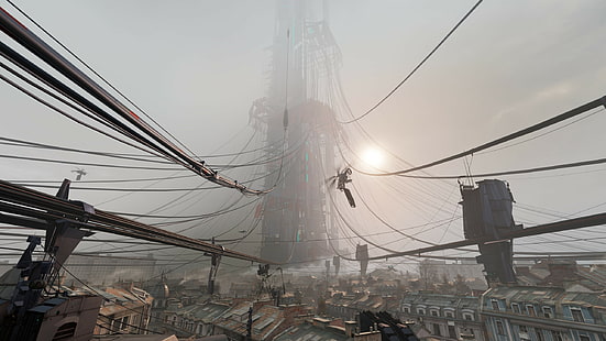 Half-Life: Alyx, VR-гарнитура, видеоигры, City 17, Citadel, HD обои HD wallpaper