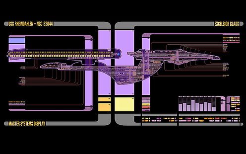 Esquema de la nave espacial Star Trek Lcars, Fondo de pantalla HD HD wallpaper